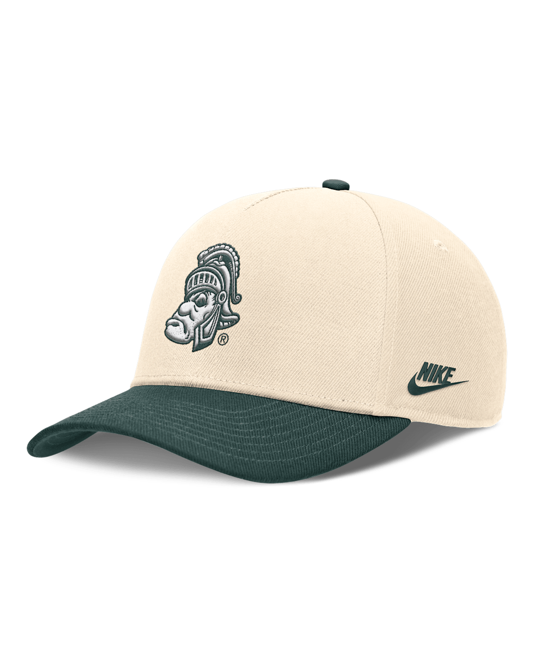 Gorra universitaria ajustable Nike Dri-FIT para hombre Michigan State Primetime Rise Academic - Natural