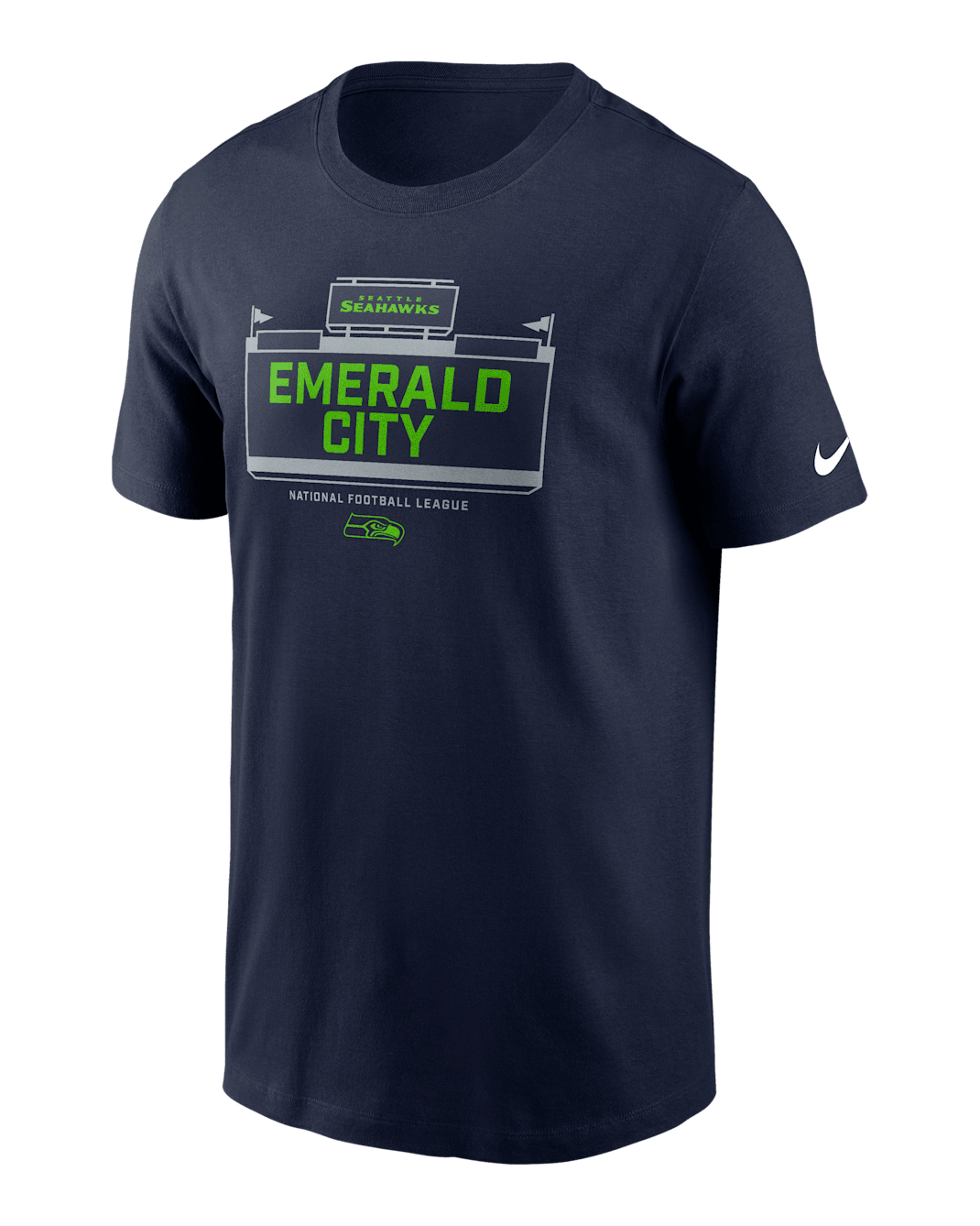 Playera Nike de la NFL para hombre Seattle Seahawks Local Essential - Azul marino