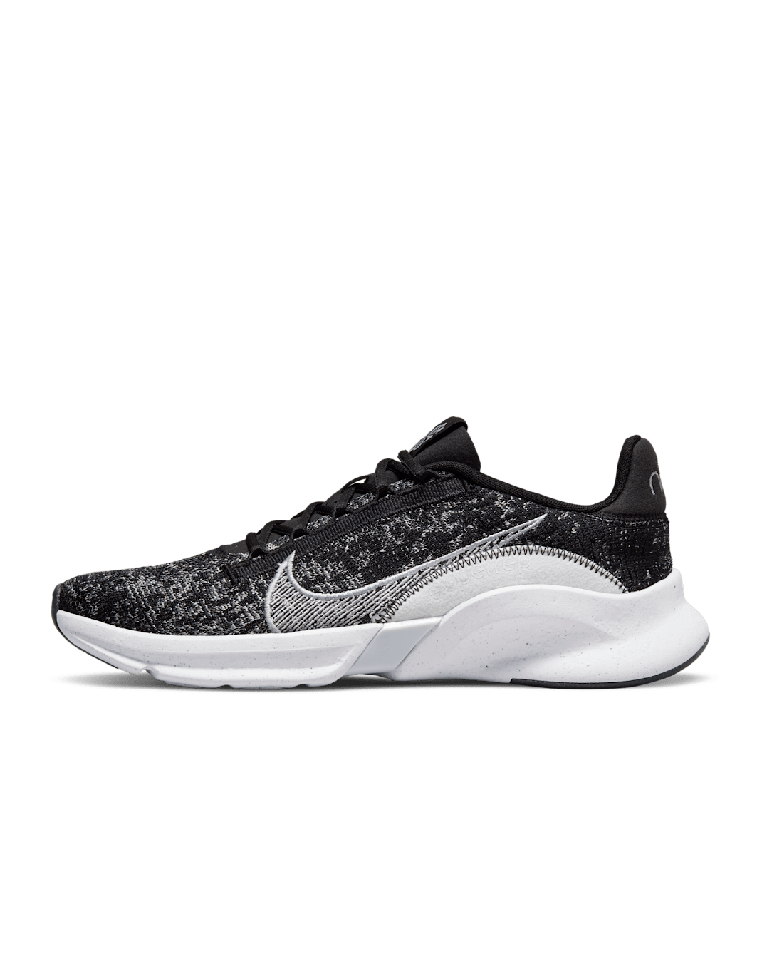 Nike SuperRep Go 3 Next Nature Flyknit Men's Workout Shoes - Black/Anthracite/White/Pure Platinum