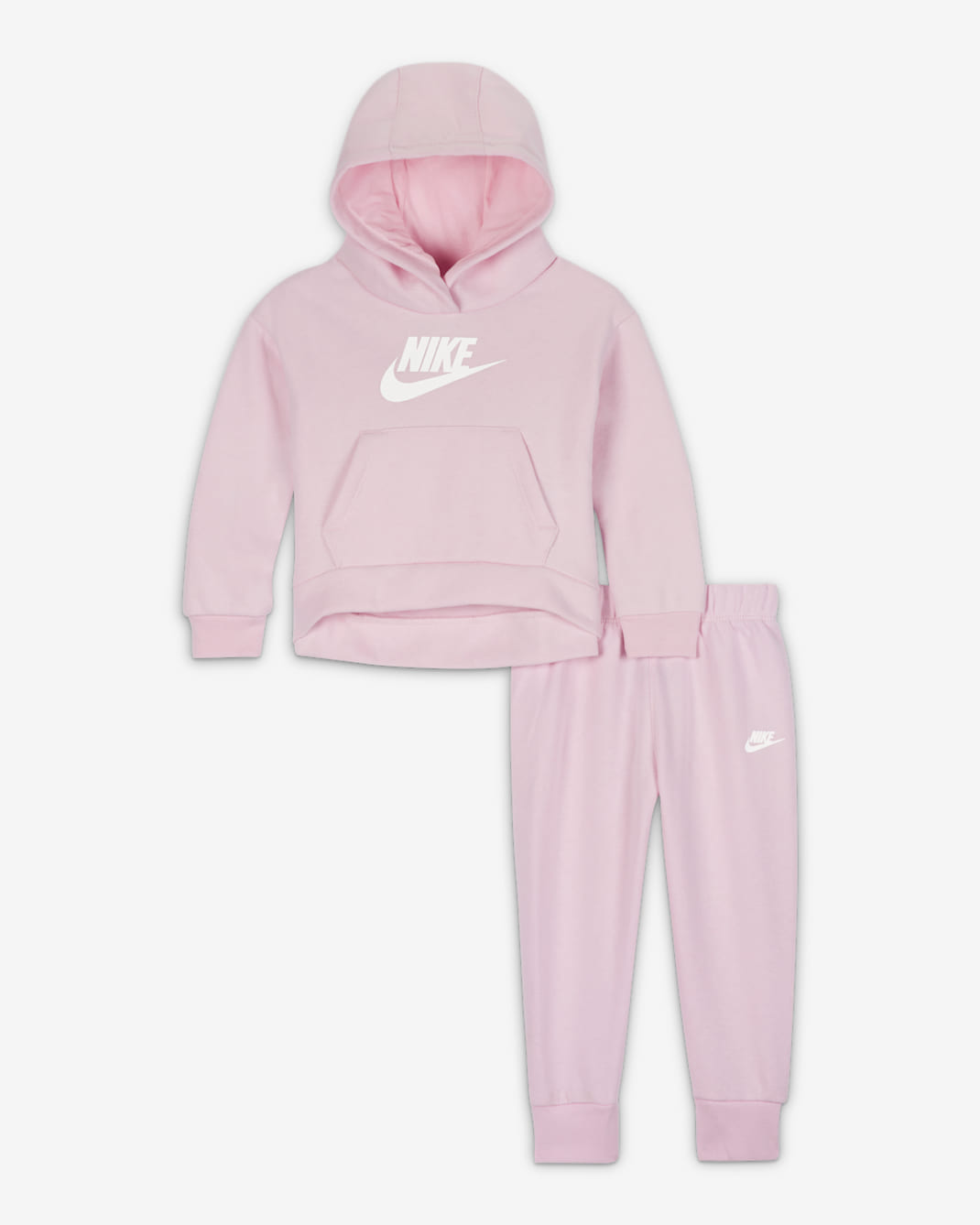Nike Sportswear Club Fleece Baby (12–24M) Hoodie and Joggers Set - Pink Foam
