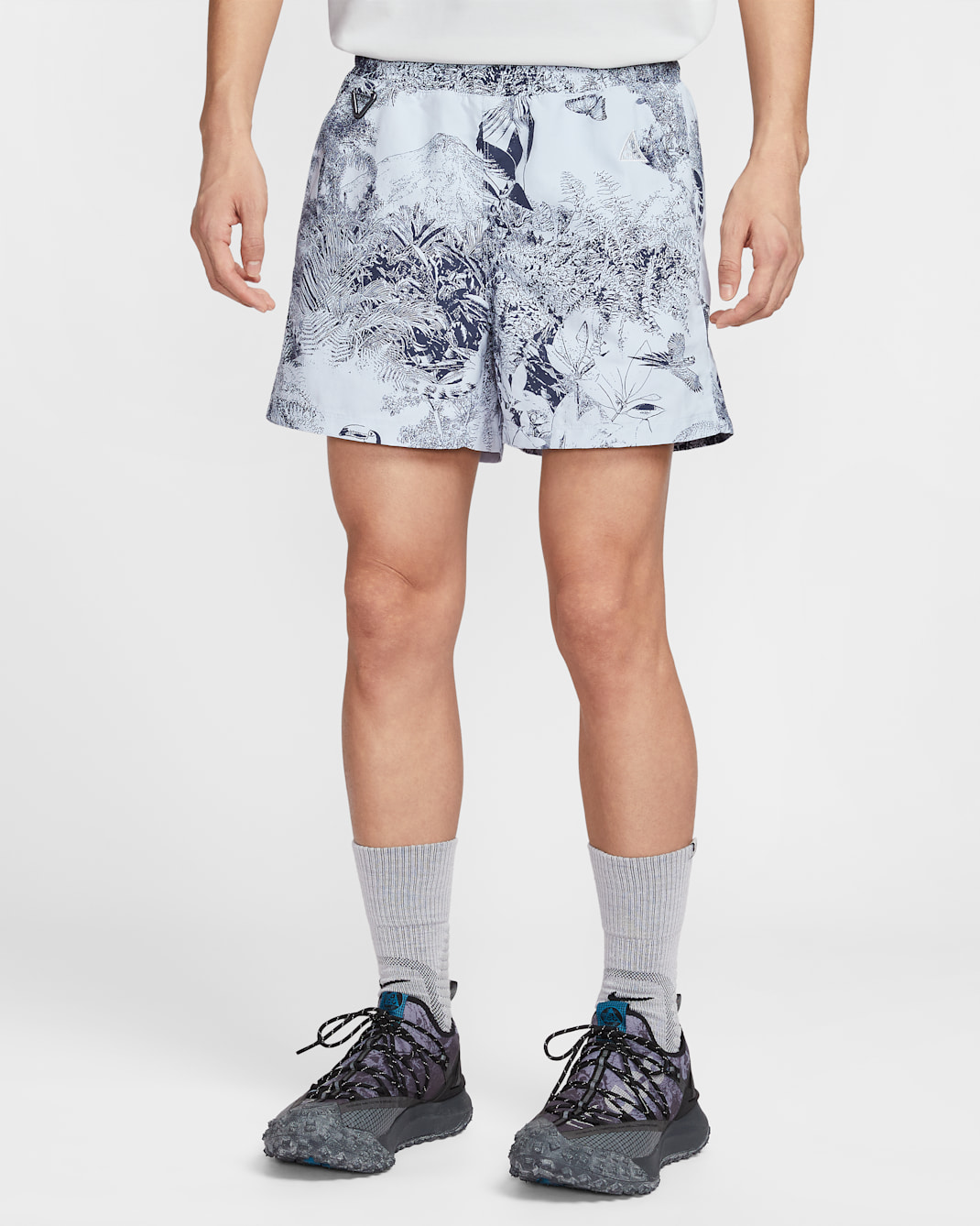 ナイキ ACG "Reservoir Goat" メンズ プリントショートパンツ - フットボールグレー/サンダーブルー/サミットホワイト