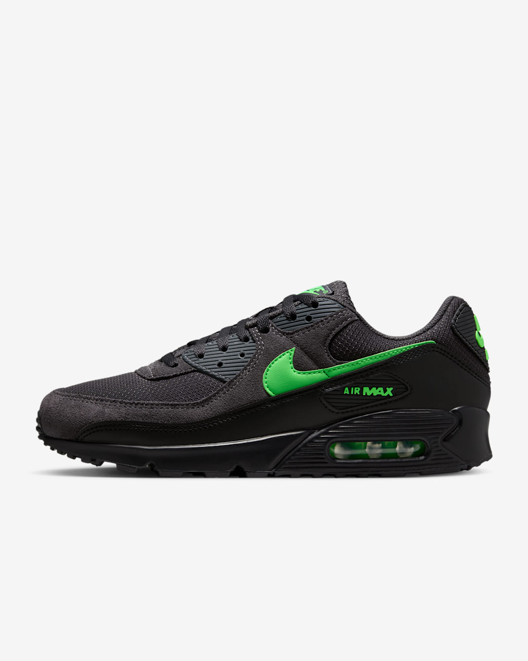 Nike Air Max 90 Men's Shoes - Anthracite/Black/Green Strike