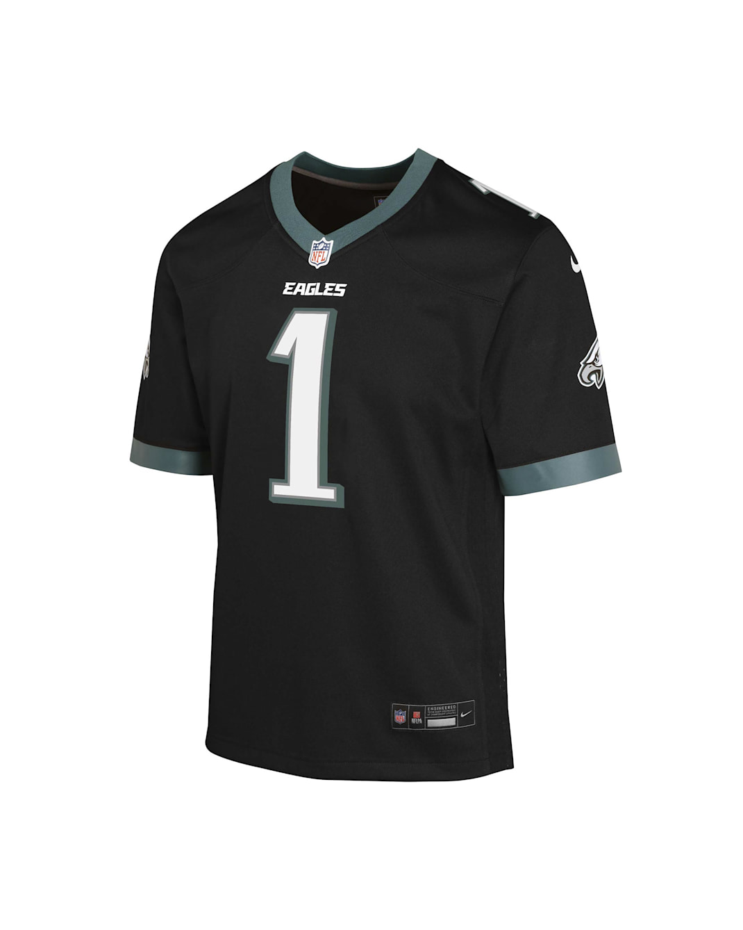 Jalen Hurts Philadelphia Eagles Big Kids' Nike Dri-FIT NFL Football Jersey - Black