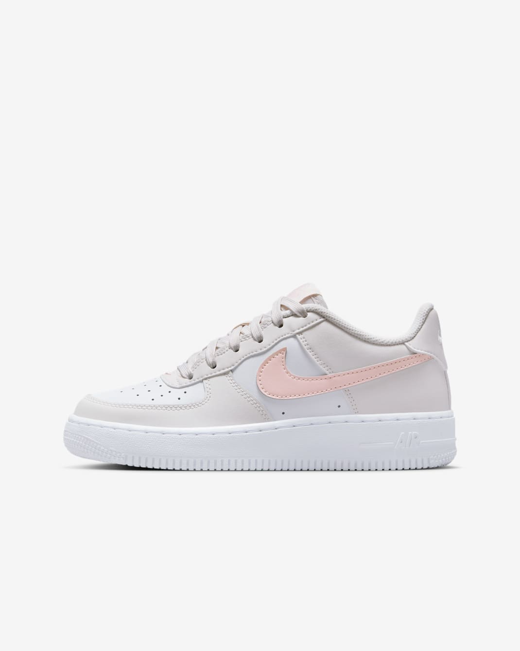 Nike Air Force 1 Big Kids' Shoes - Phantom/Summit White/Echo Pink