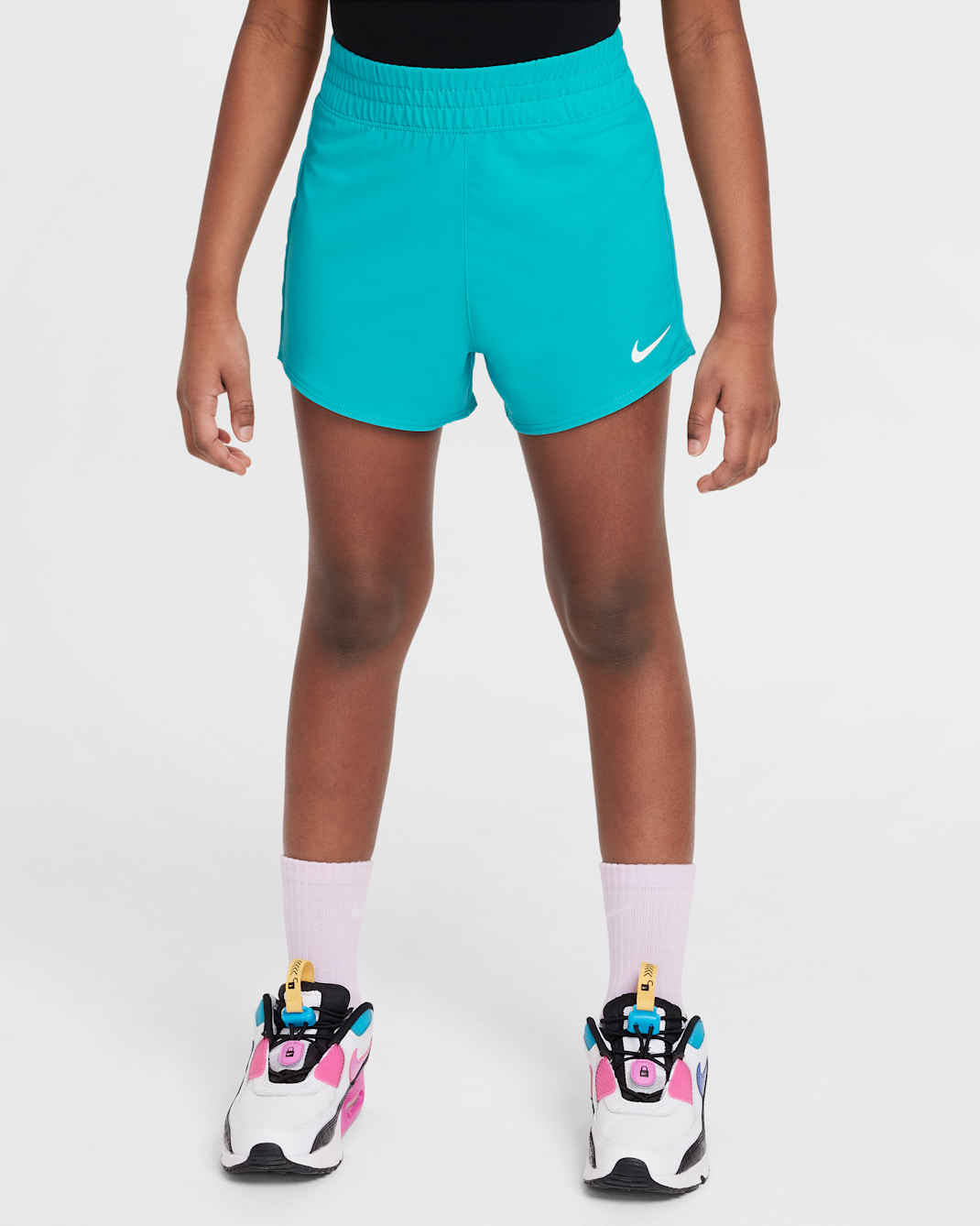Shorts de tejido Woven para niños talla pequeña Nike Dri-FIT One - Cactus empolvado