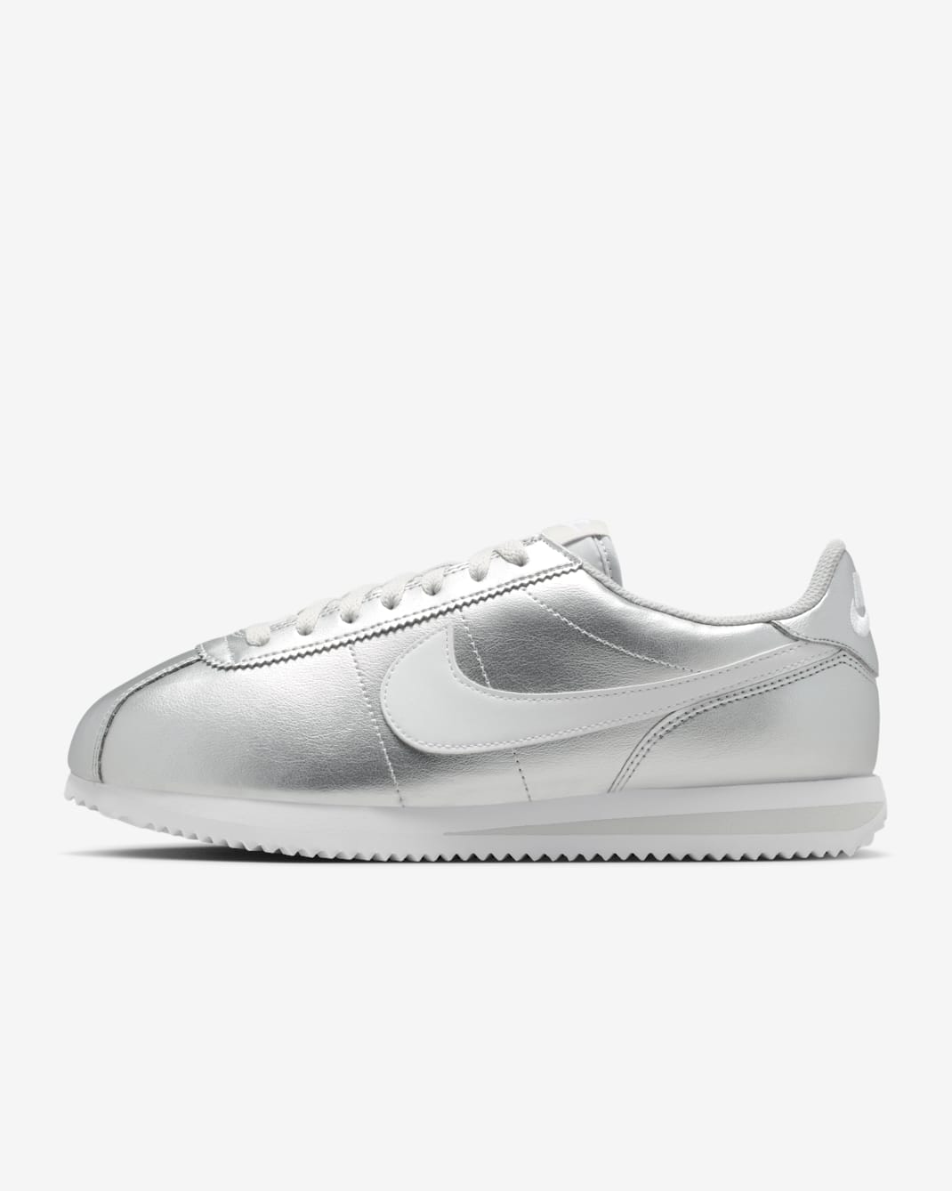 Nike Cortez Women's Shoes - Metallic Silver/Grey Fog/White