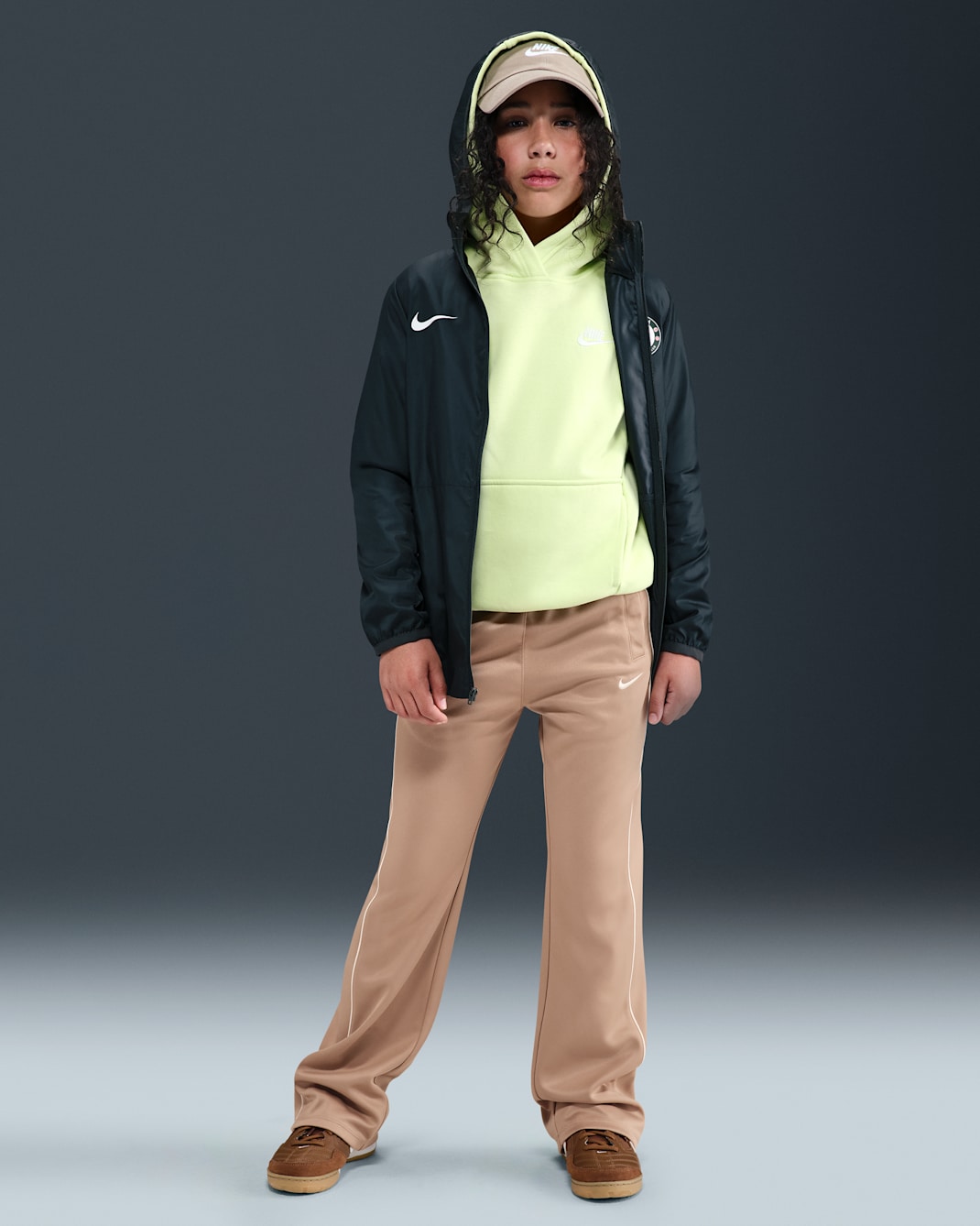 Nike Sportswear Big Kids' (Girls') Track Pants - Hemp/Sail/Sail