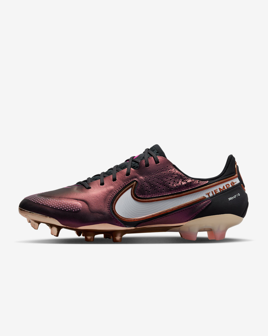 Nike Tiempo Legend 9 Elite FG Voetbalschoenen (stevige ondergrond) - Space Purple/Off Noir/Pink Blast/Wit