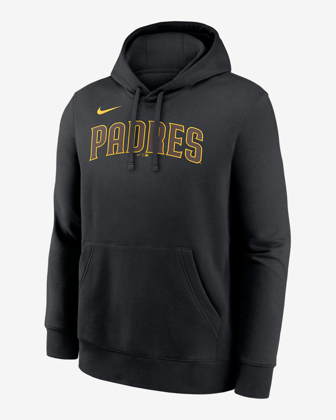 San Diego Padres Club Men's Nike MLB Pullover Hoodie - Black