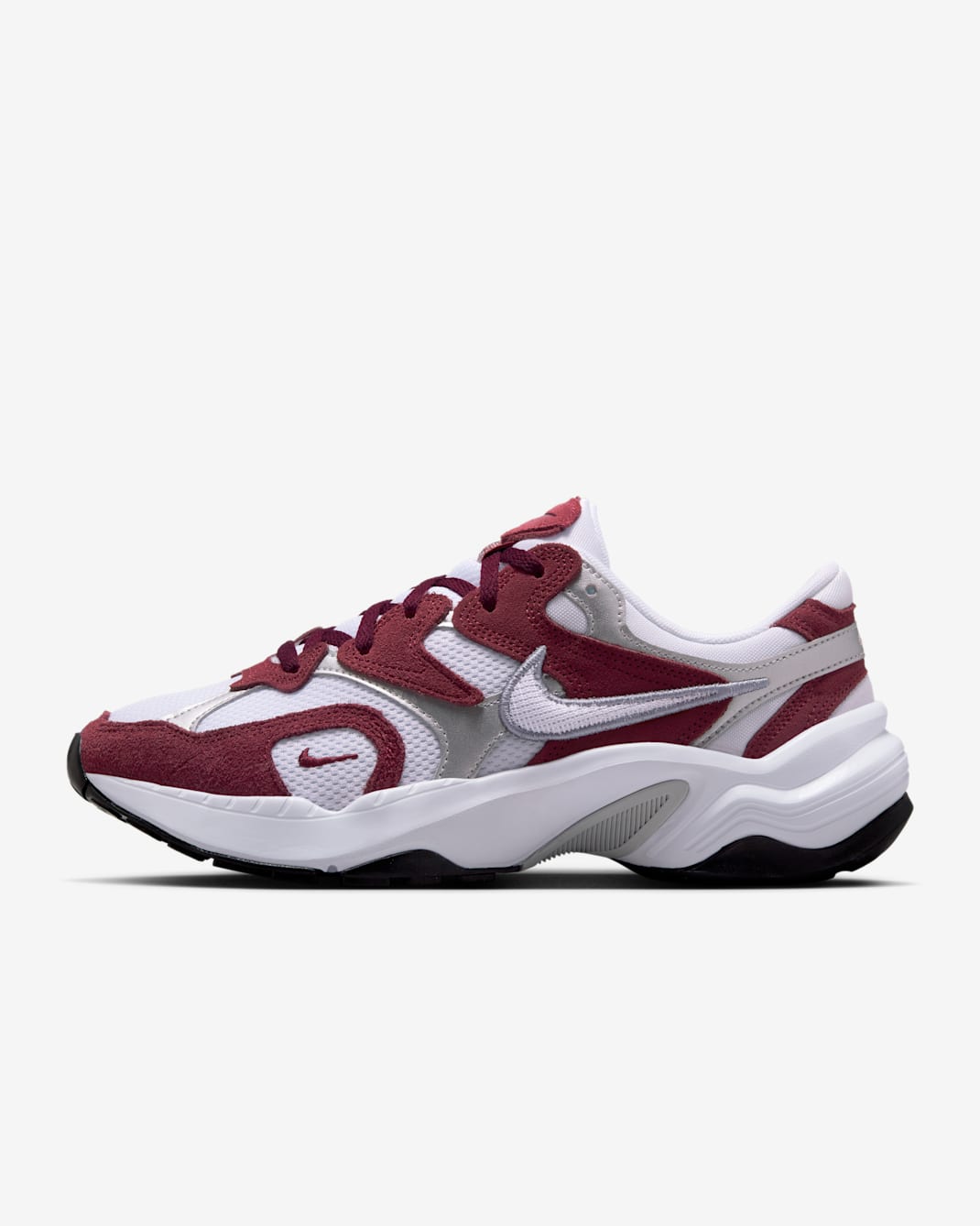 Tenis para mujer Nike AL8 - Rojo team oscuro/Gris azulado/Plata metalizado/Blanco