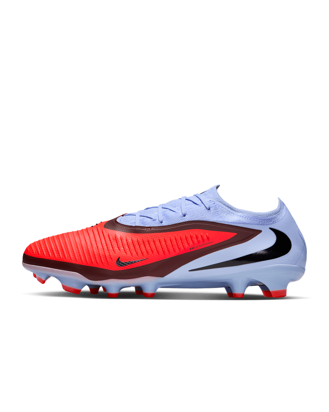 Nike Phantom 6 Low Pro Firm-Ground Football Boot - Royal Tint/Bright Crimson