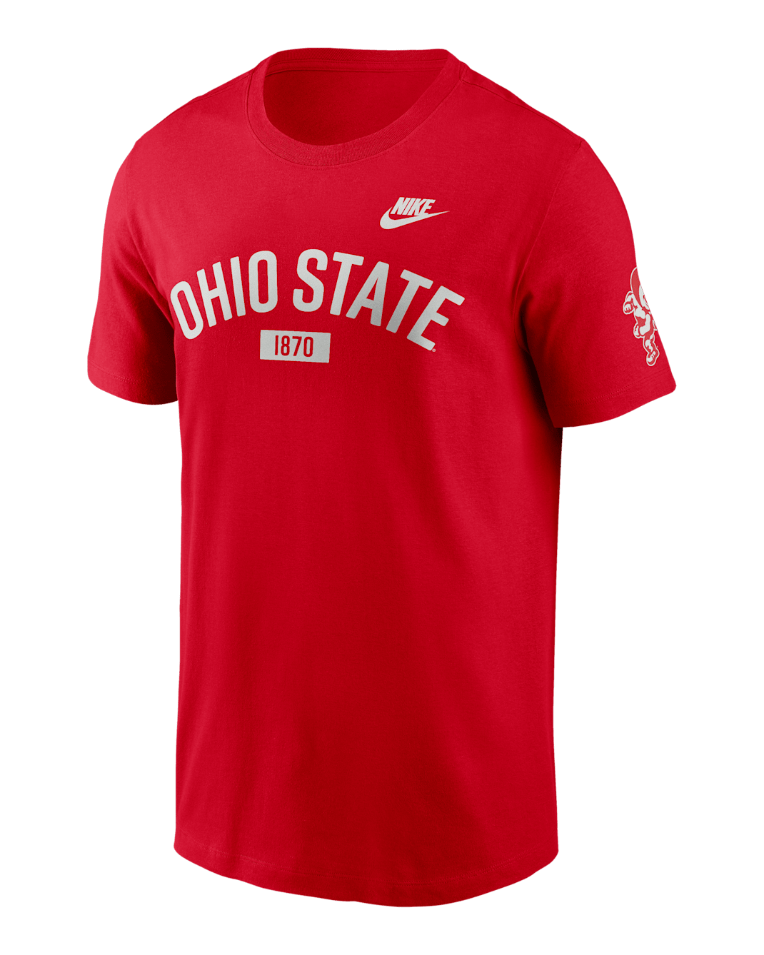 Ohio State Legacy Arch 2-Hit Men's Nike College T-Shirt - University Red