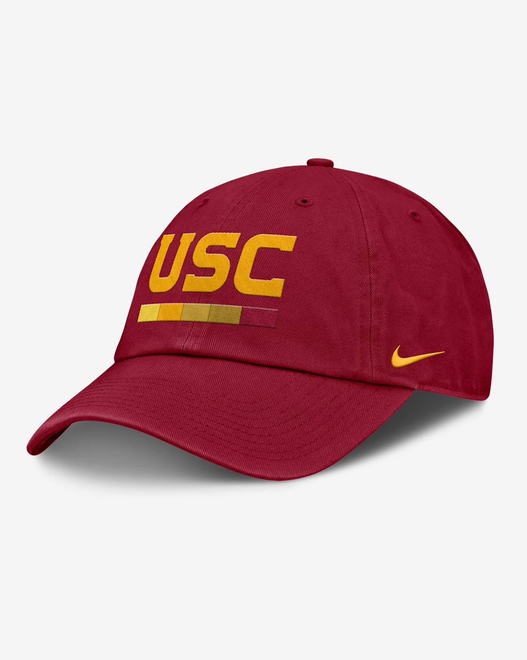 Gorra ajustable universitaria Nike para hombre USC Primetime Campus Club - Carmesí