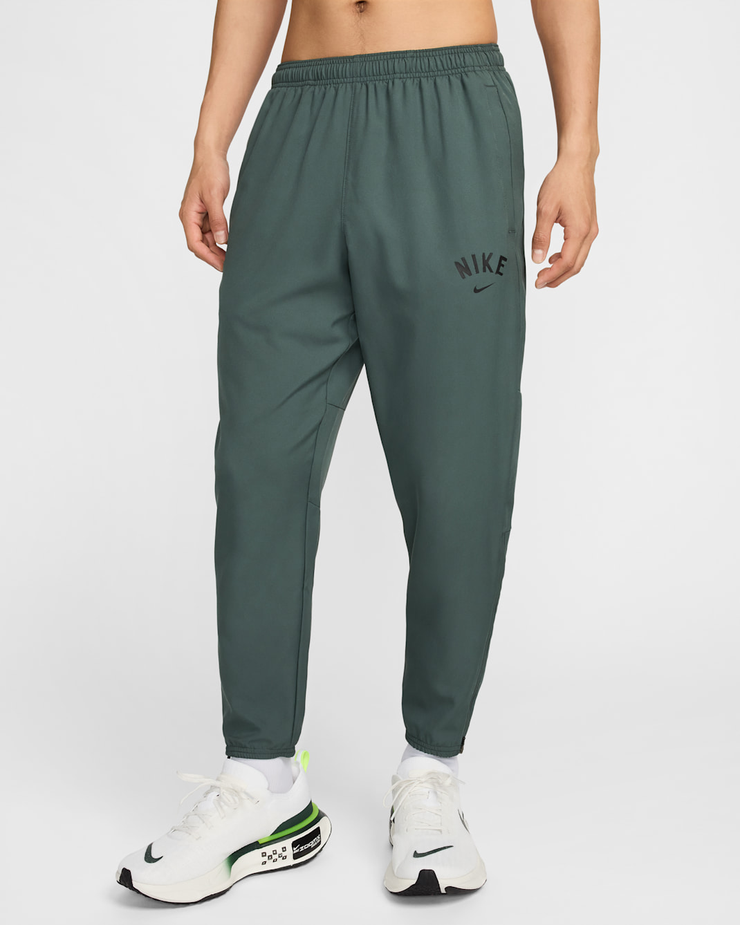 Nike Challenger Men's Dri-FIT Woven Running Trousers - Vintage Green/Black