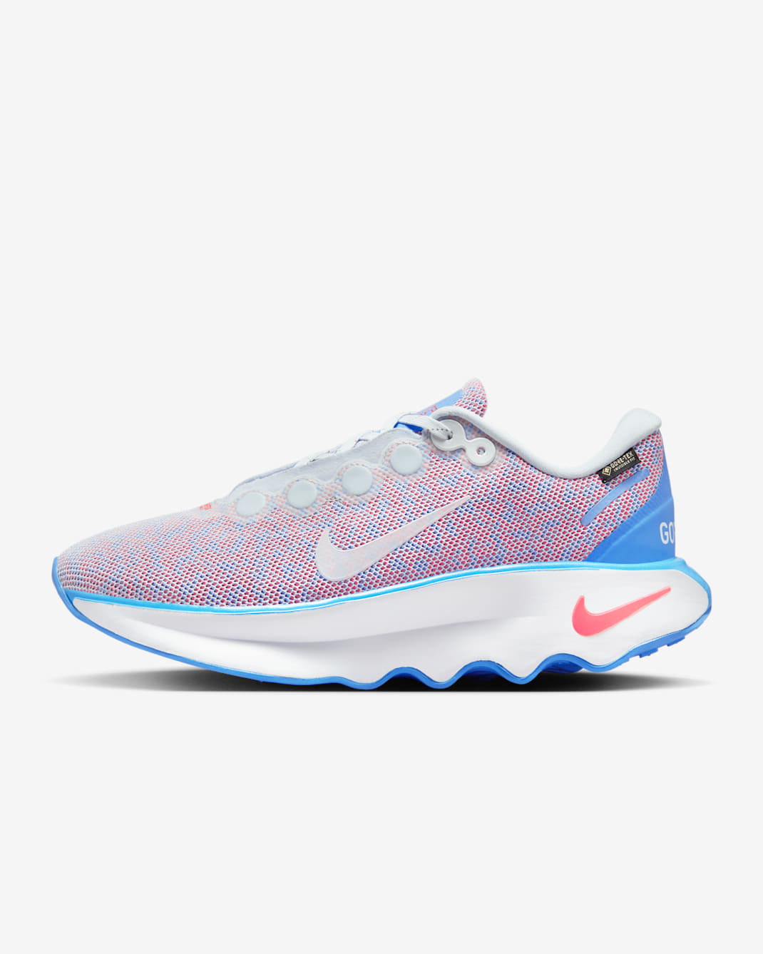 Nike Motiva GORE-TEX Women's Waterproof Walking Shoes - Blue Tint/University Blue/Bright Crimson/Blue Tint