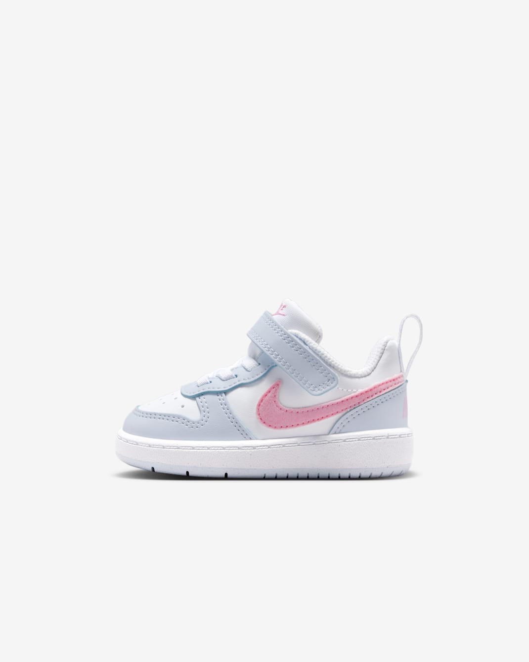 Nike Court Borough Low Essential+ Baby/Toddler Shoes - White/Football Grey/Pink Rise