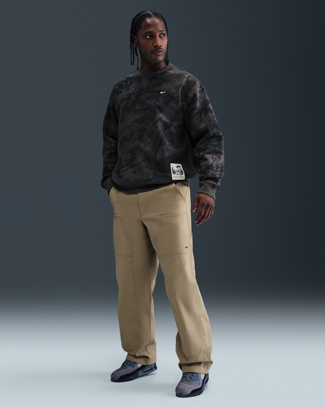 Nike Life Men's Painters Pants - Parachute Beige/Black