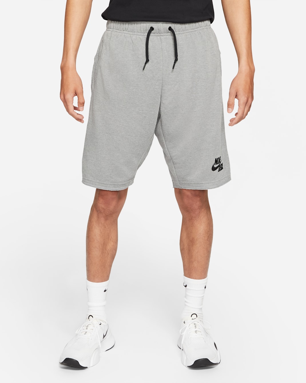 Nike Dri-FIT Flux Men's Baseball Shorts - Dark Grey Heather/Black