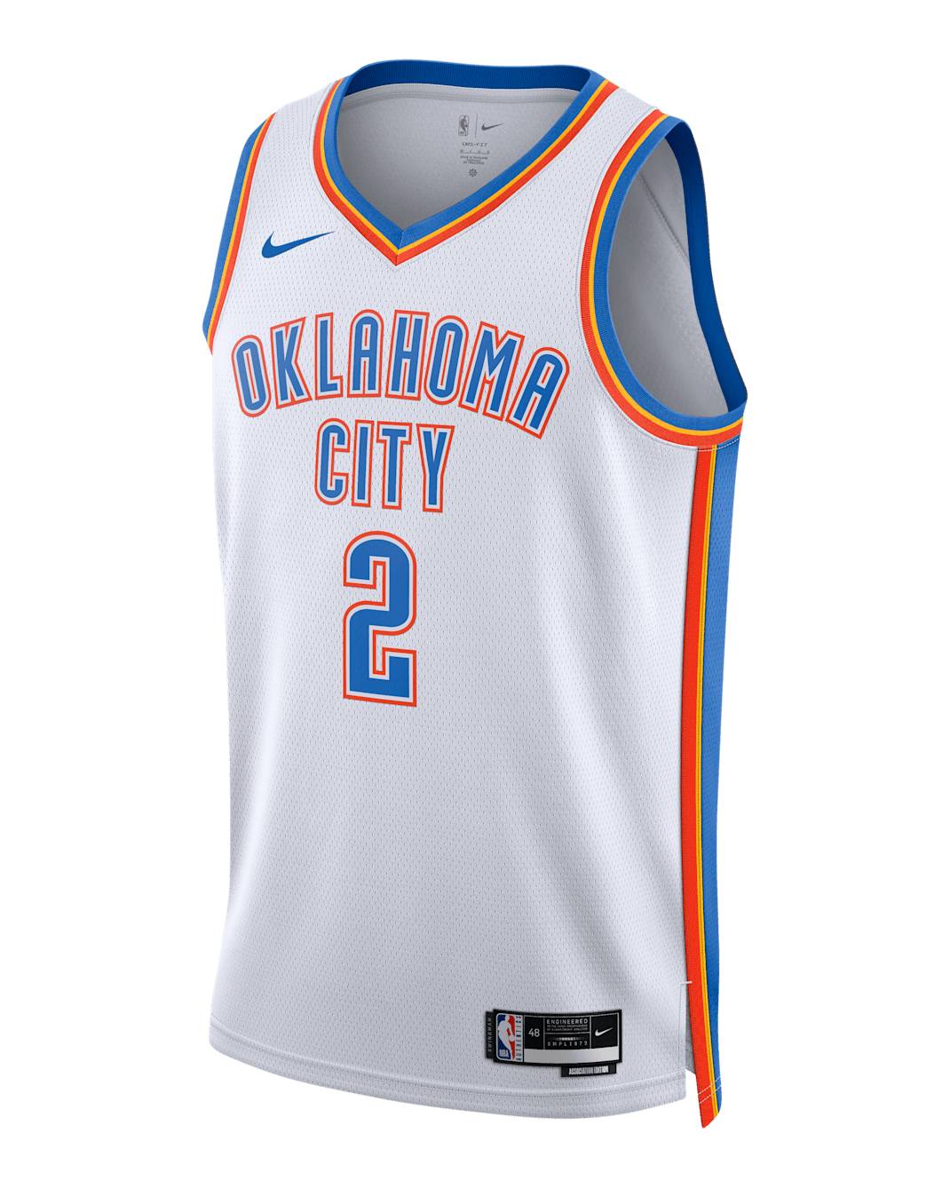 Shai Gilgeous-Alexander Oklahoma City Thunder 2022/23 Association Edition Men's Nike Dri-FIT NBA Swingman Jersey - White