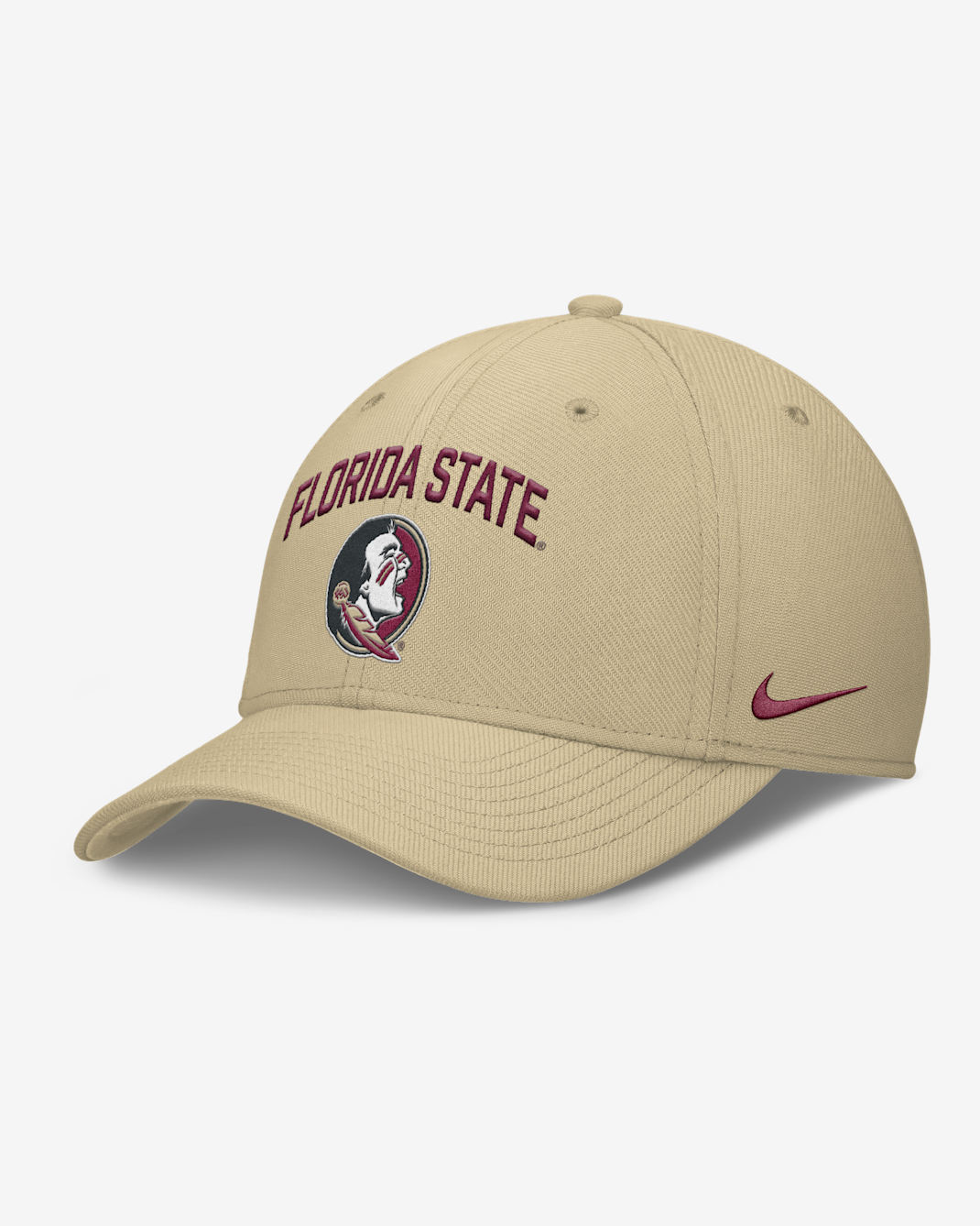 Florida State On-Field Rise Swoosh Men's Nike Dri-FIT College Hat - Gold