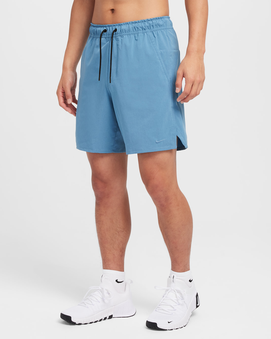 나이키 언리미티드 남성 드라이 핏 7인치 언라인드 버서타일 쇼츠 - 에게안 스톰/블랙/에게안 스톰