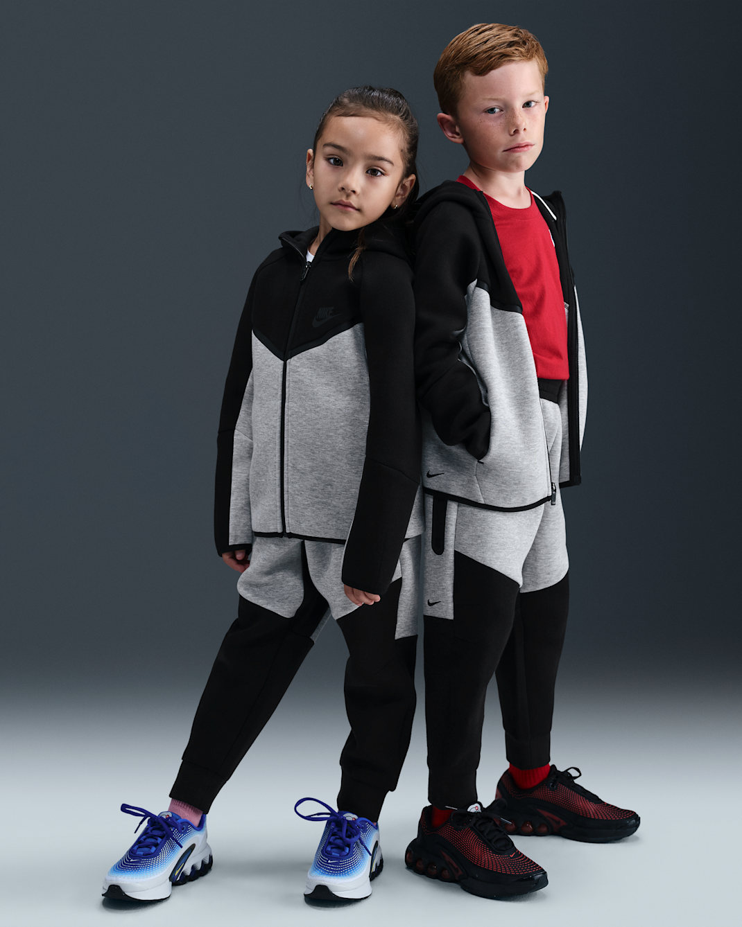 Nike Sportswear Younger Kids' Tech Fleece 2-Piece Full-Zip Set - Black/Multi-Colour