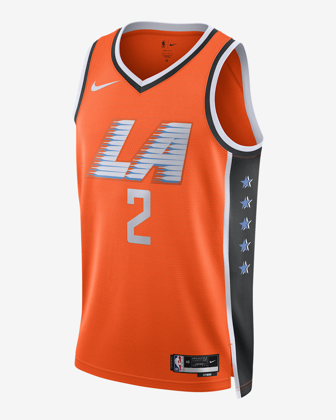 Kawhi Leonard Los Angeles Clippers City Edition Men's Nike NBA Swingman Jersey - Brilliant Orange
