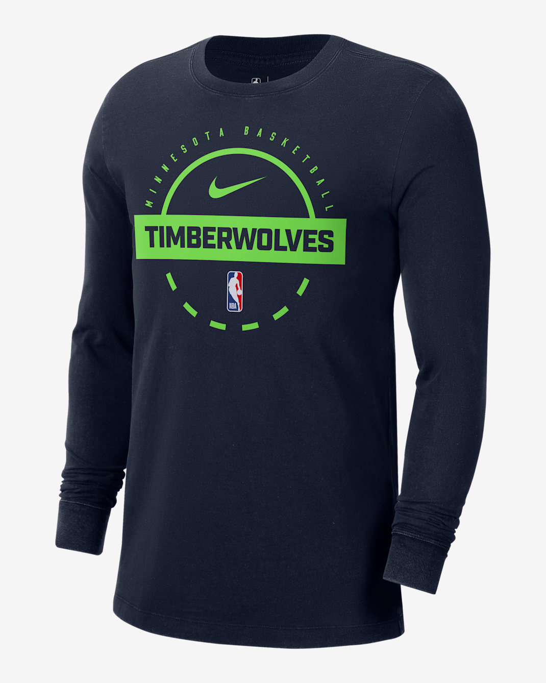 Minnesota Timberwolves Men's Nike NBA Practice Long-Sleeve T-Shirt - College Navy