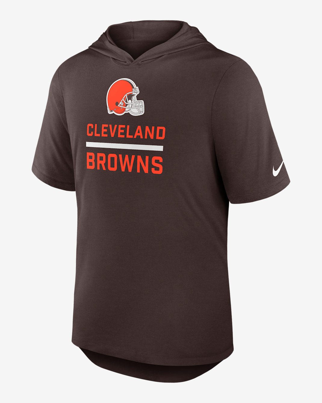 Cleveland Browns Men's Nike Dri-FIT NFL Hooded T-Shirt - Brown