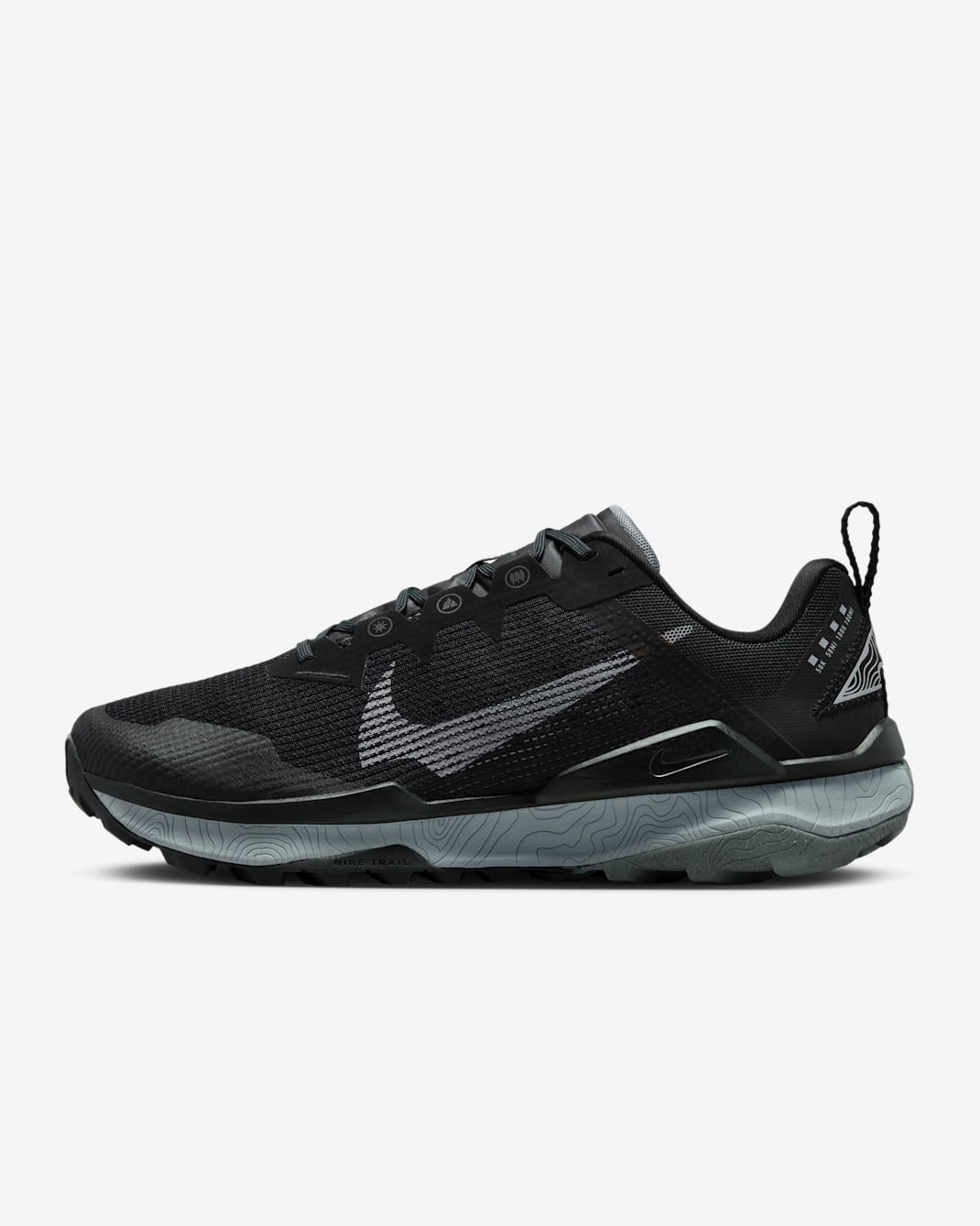 Nike Wildhorse 8 Men's Trail-Running Shoes - Black/Cool Grey/White/Wolf Grey