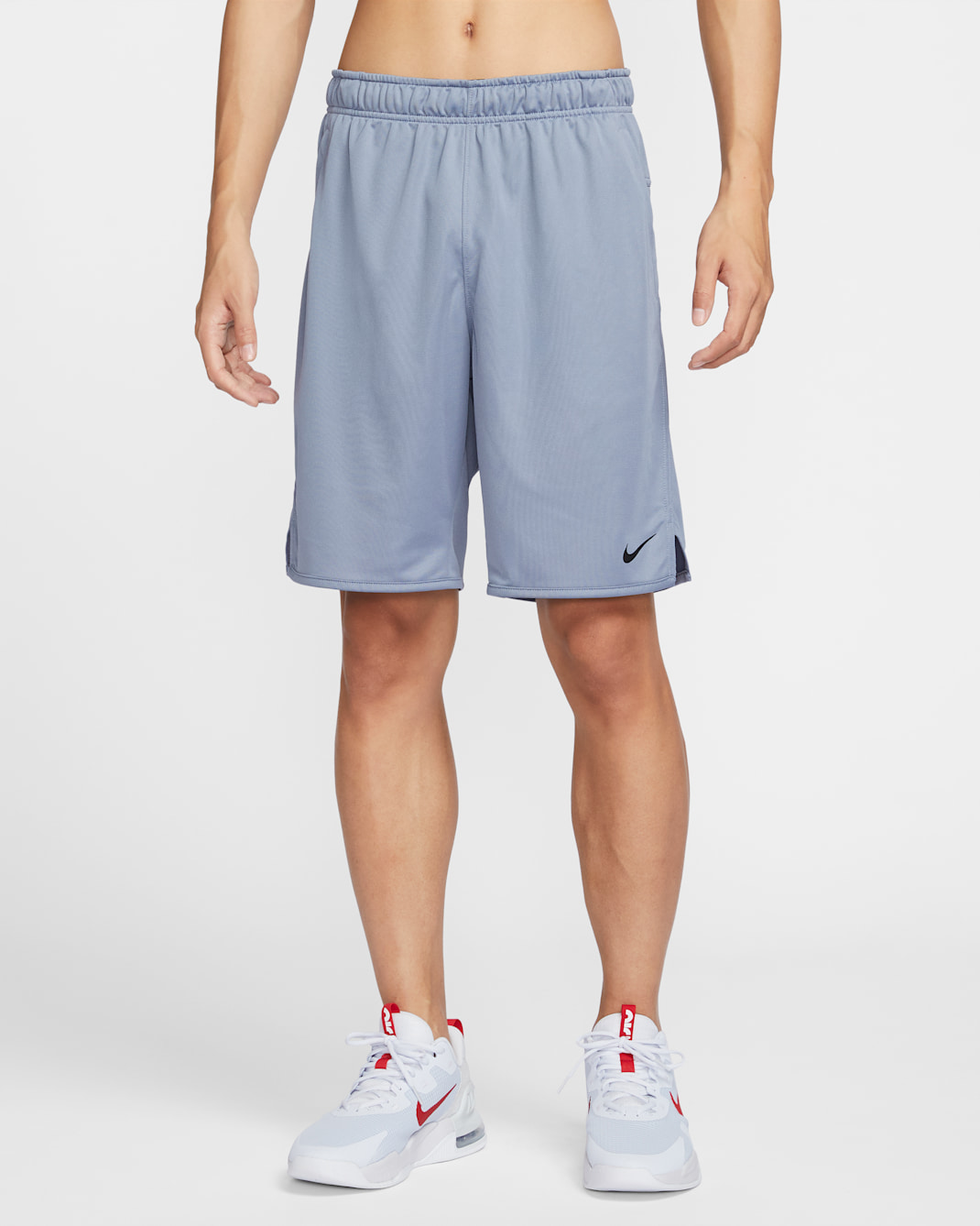 กางเกงขาสั้นอเนกประสงค์ 9 นิ้วไม่มีซับในผู้ชาย Dri-FIT Nike Totality - Ashen Slate/ดำ/Ashen Slate/ดำ