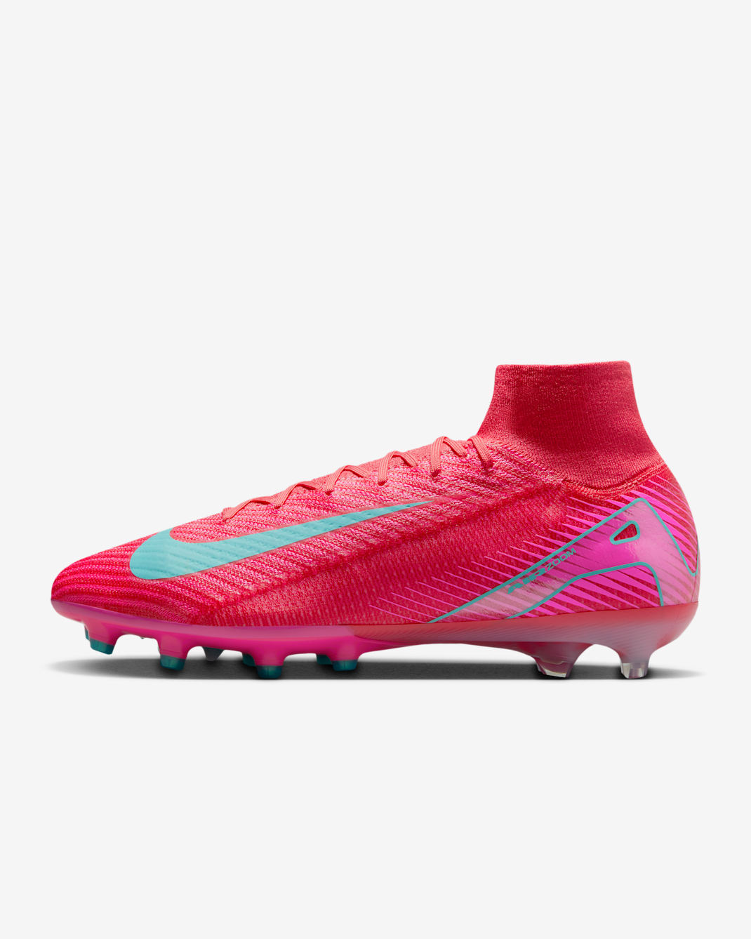Chaussure de foot montante à crampons AG-Pro Nike Mercurial Superfly 10 Elite - Ember Glow/Aurora Green