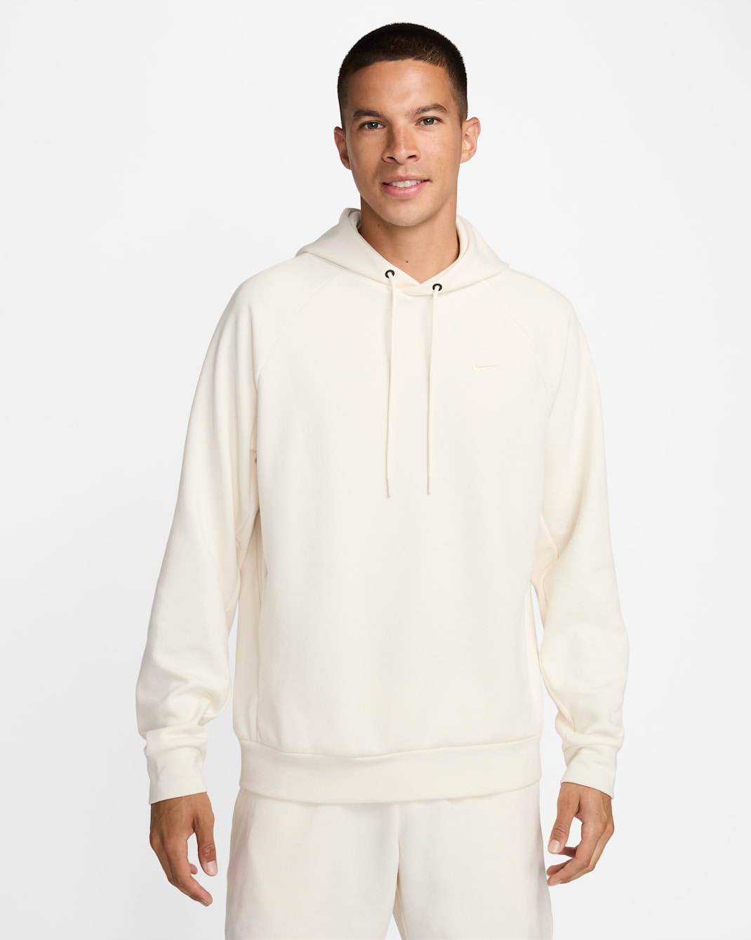 Nike Primary Fleece Men's Dri-FIT UV Pullover Performance Hoodie - Pale Ivory/Pale Ivory