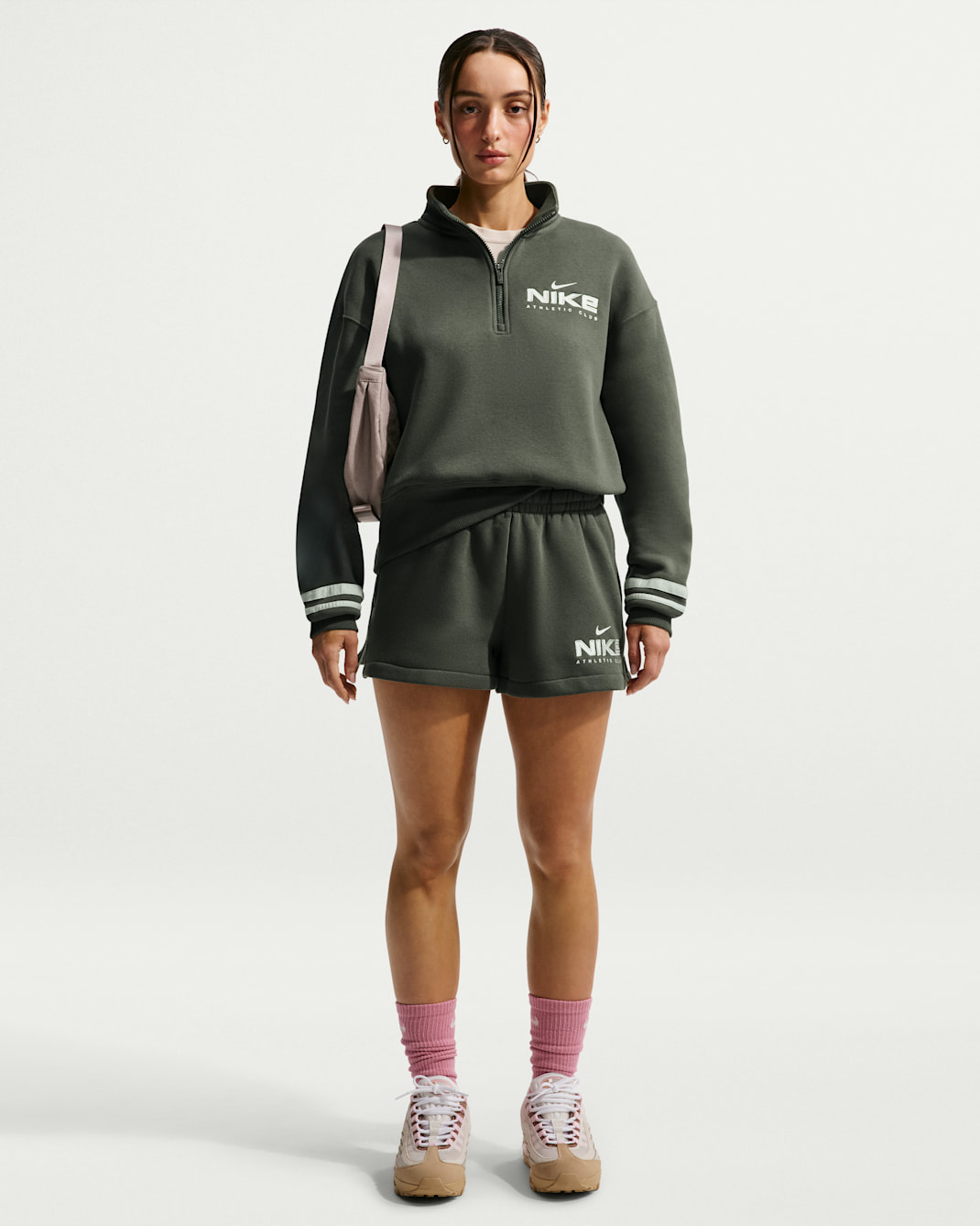 Nike Sportswear Women's Fleece Shorts - Cargo Khaki