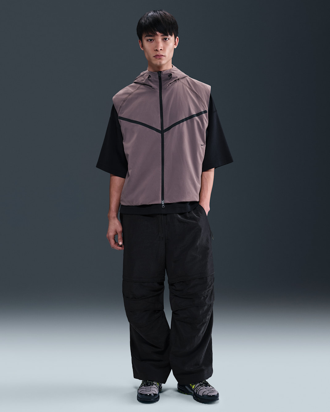 Nike Tech Men's Woven Convertible Oversized Pants - Black/Anthracite/Black