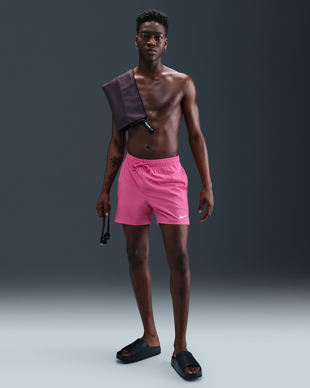 Traje de baño tipo short de voleibol de 23 cm para hombre Nike - Carmesí claro/Blanco