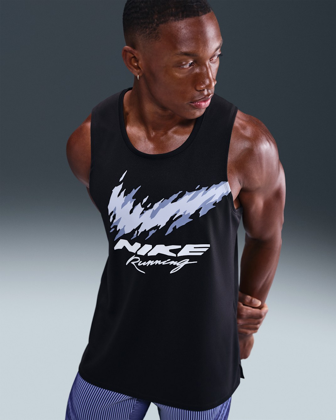 Nike Miler Men's Dri-FIT Running Tank Top - Black