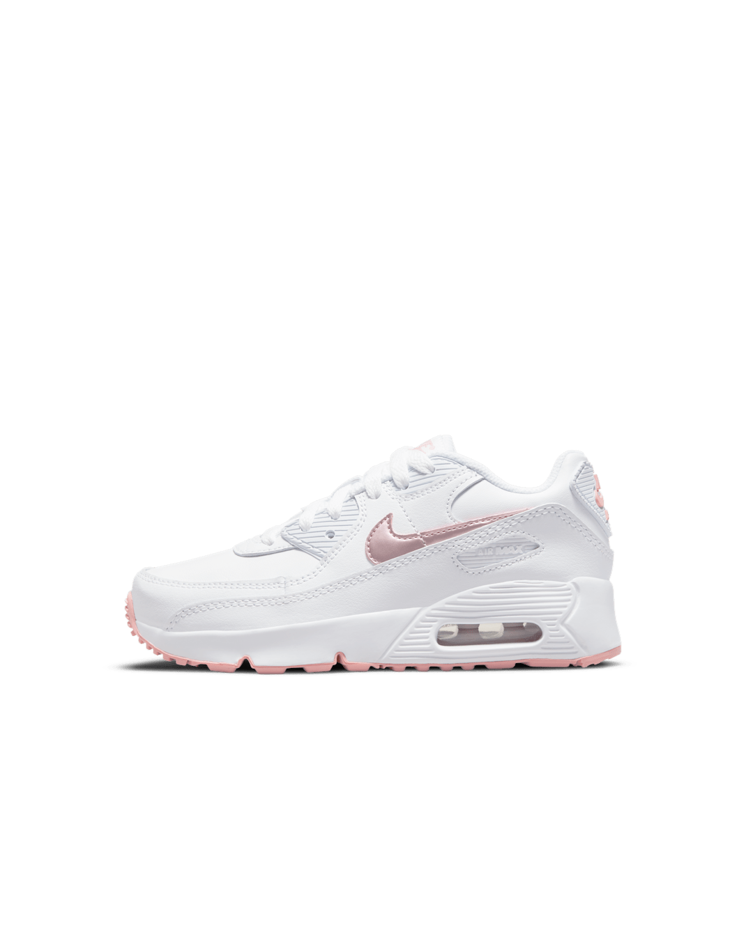 Nike Air Max 90 LTR Younger Kids' Shoes - White/Pink Glaze