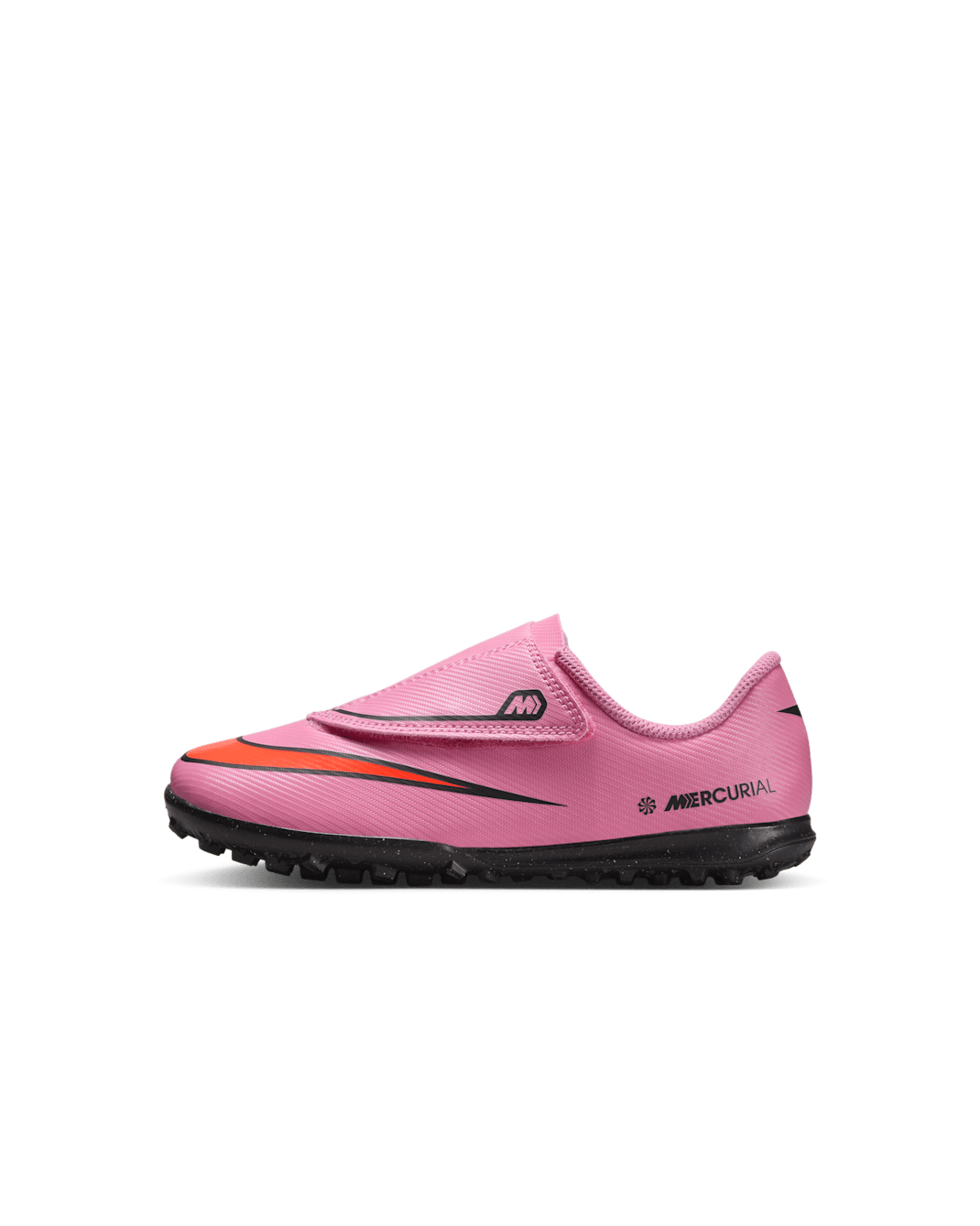 Nike Jr. Mercurial Vapor 16 Club Younger Kids' Turf Low-Top Football Shoes - Magic Flamingo/Total Crimson/Black