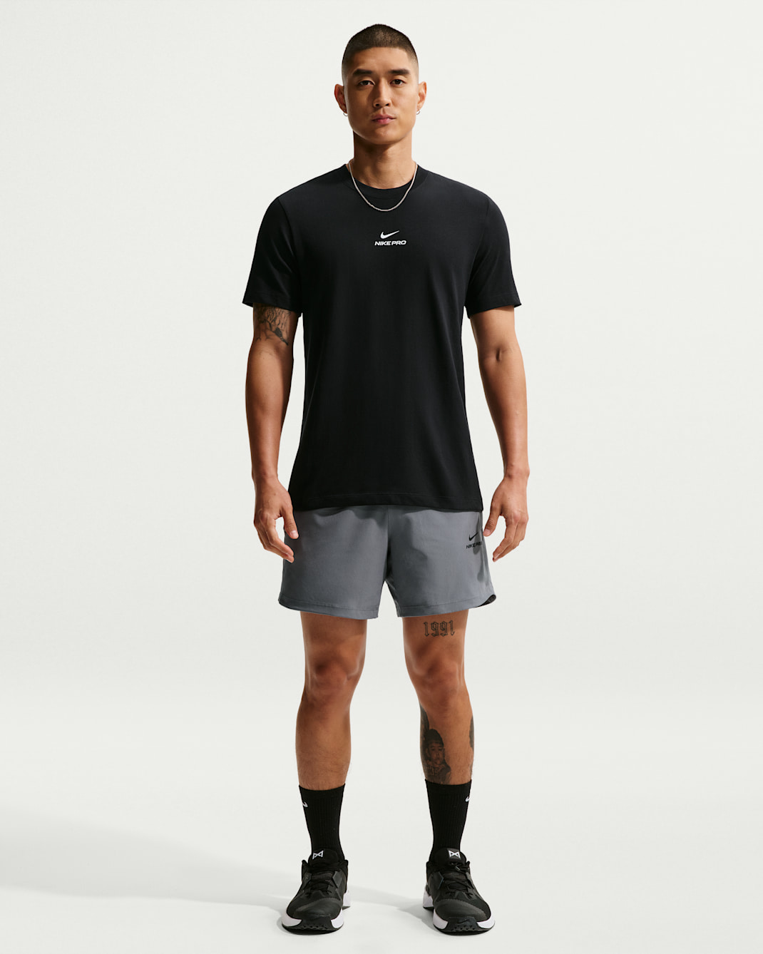 Nike Pro Training Men's Dri-FIT 15cm (approx.) Shorts - Smoke Grey/Black
