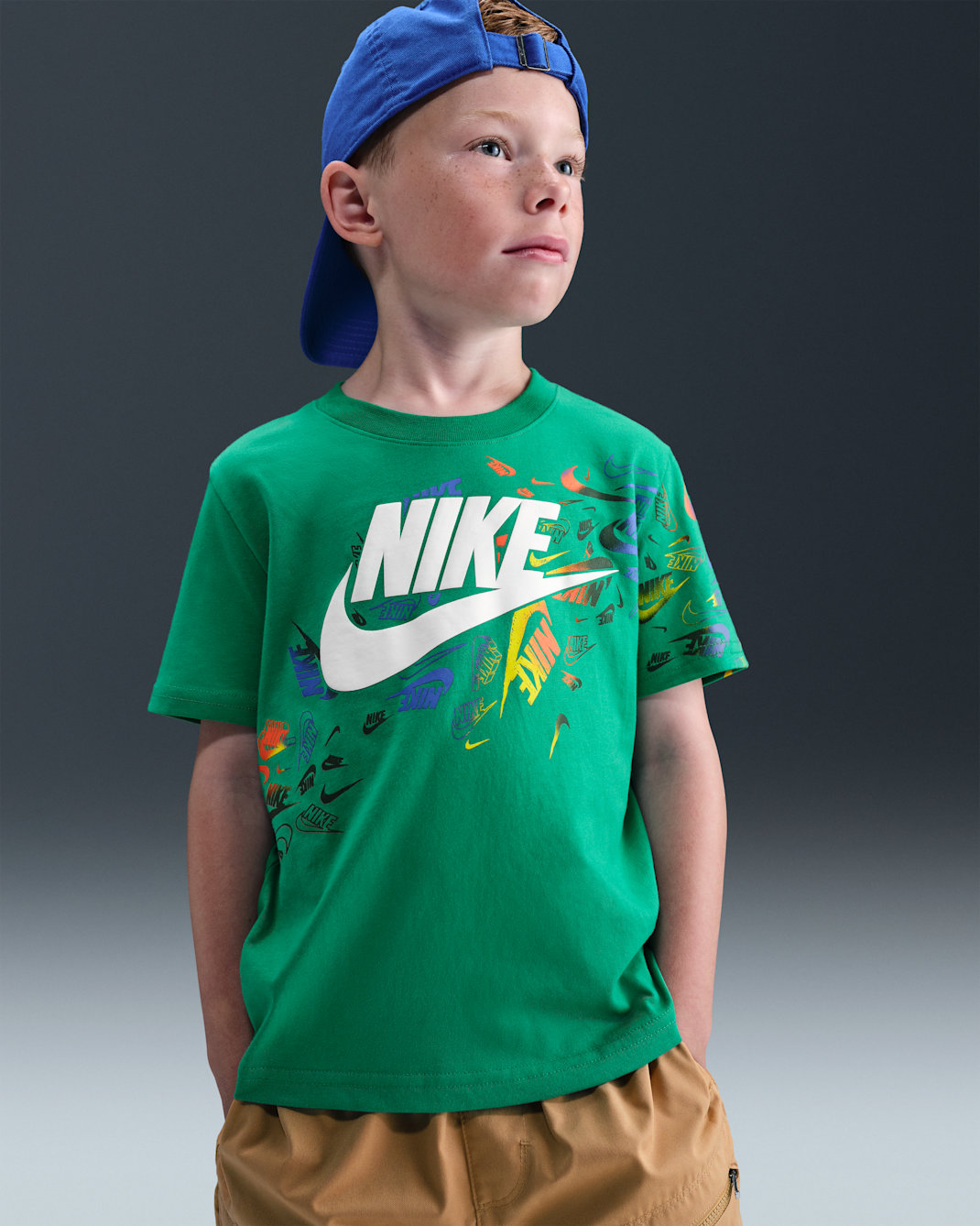 Playera Club Revealed para niños talla pequeña Nike - Verde estadio