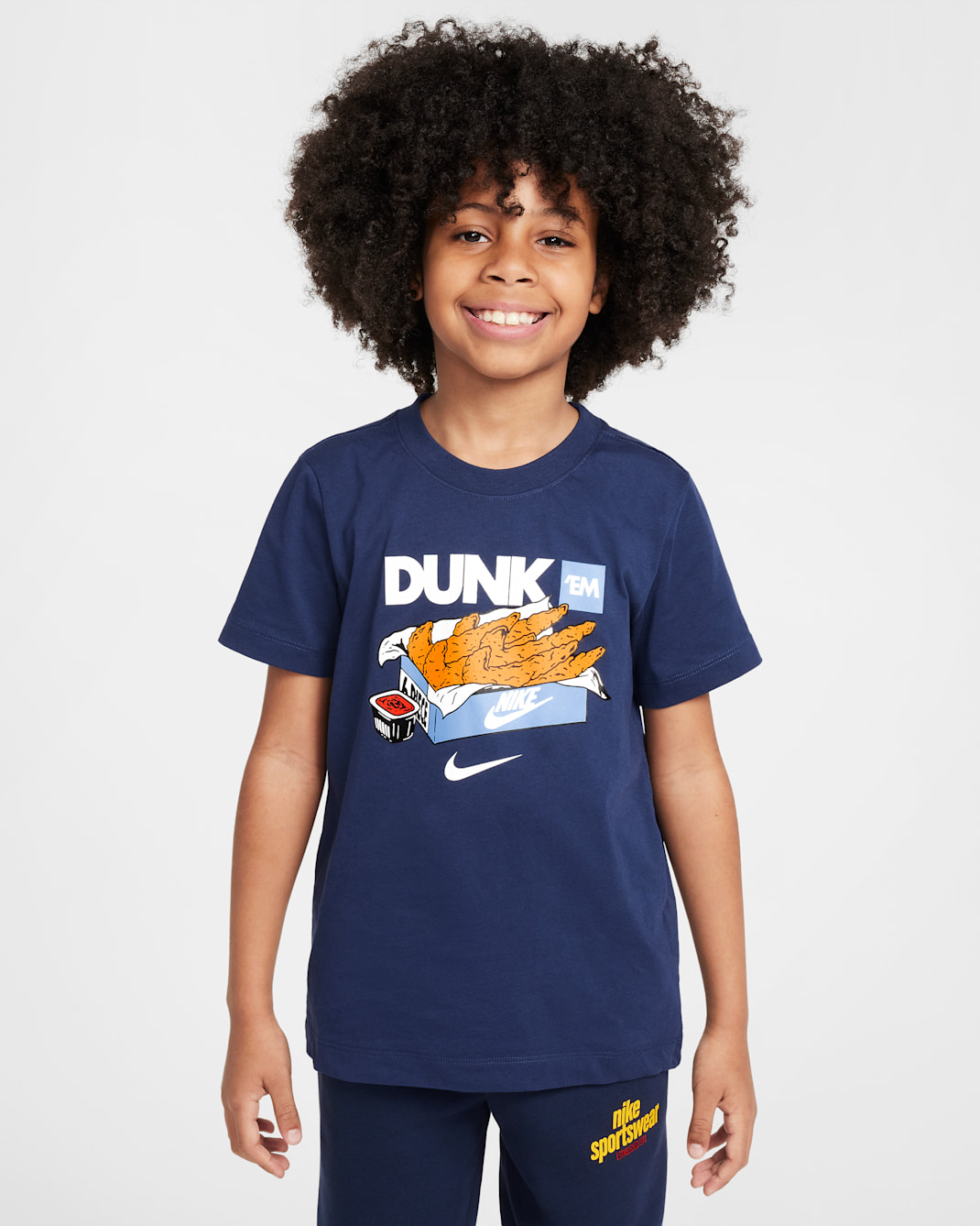 Nike Sportswear Big Kids' T-Shirt - Midnight Navy