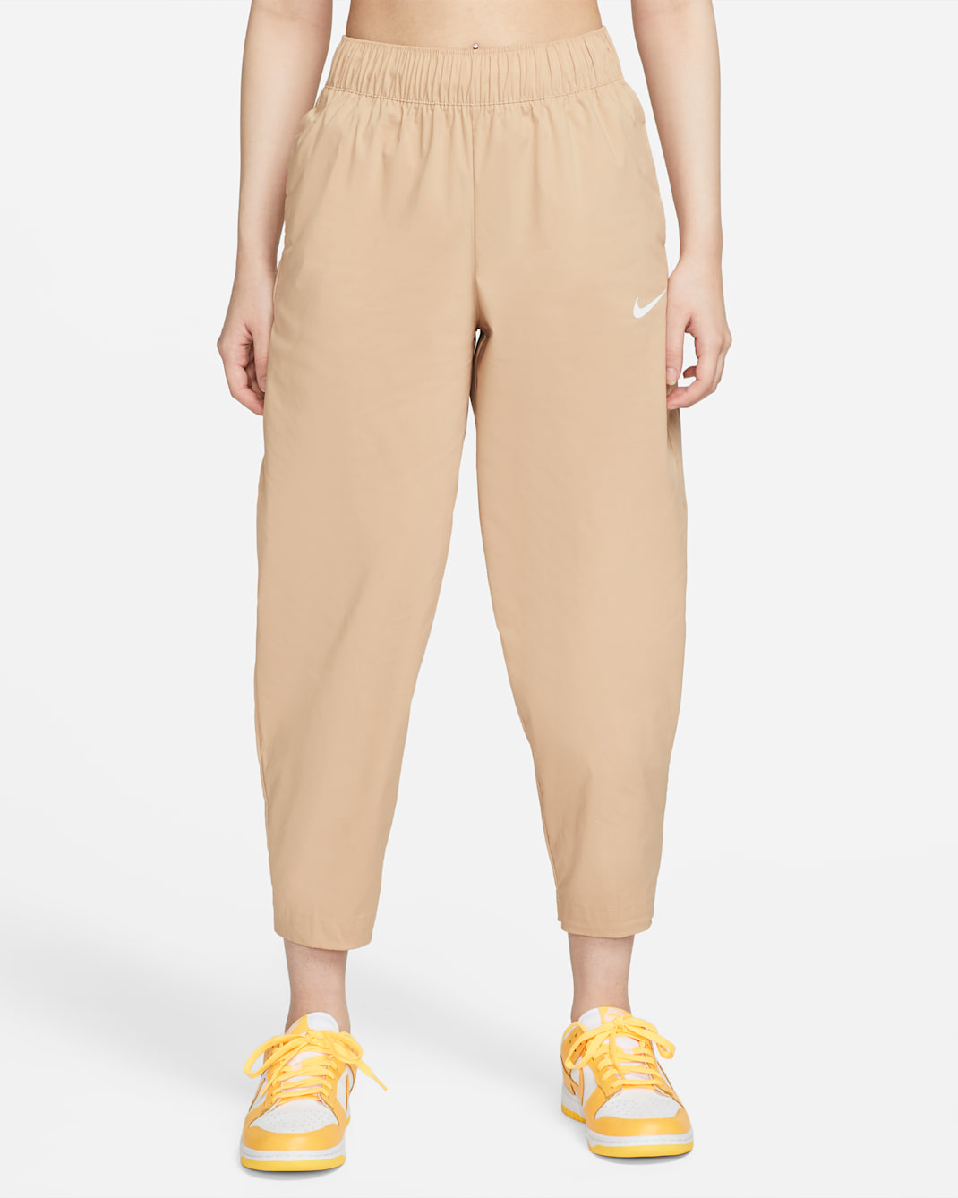 Nike Sportswear Essential Women's High-Rise Curve Trousers - Hemp/White
