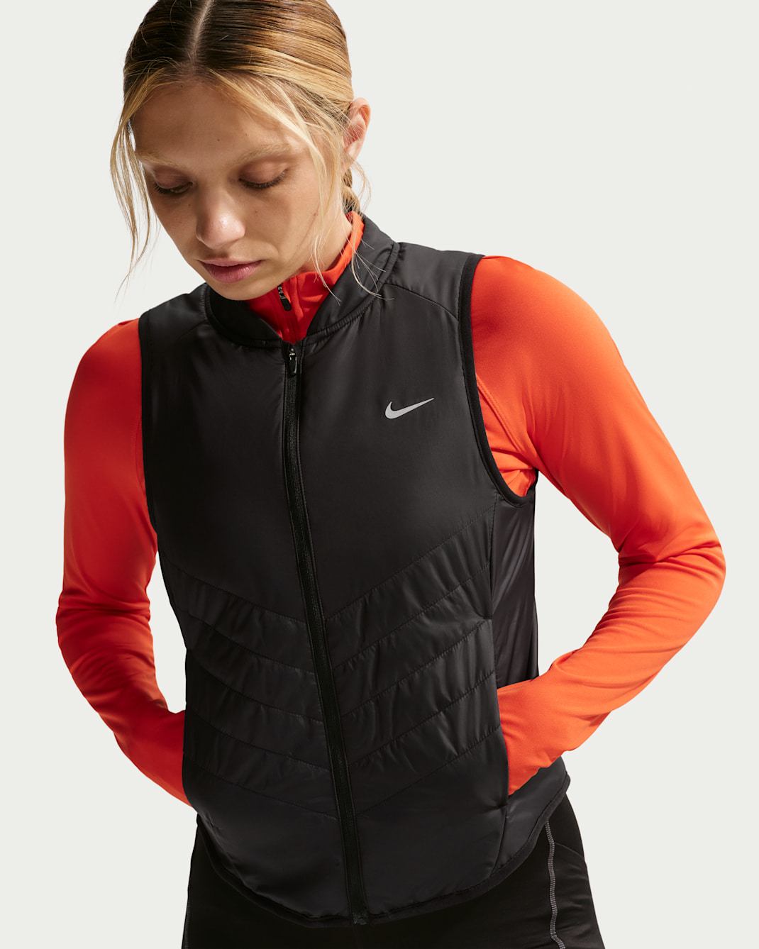 Nike Tempo Women's Repel Warm Running Vest - Black