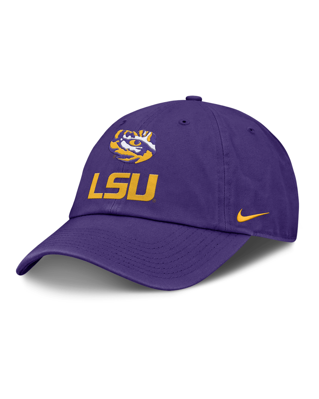 Gorra universitaria Nike ajustable para hombre LSU Sideline Club Gameday - Morado