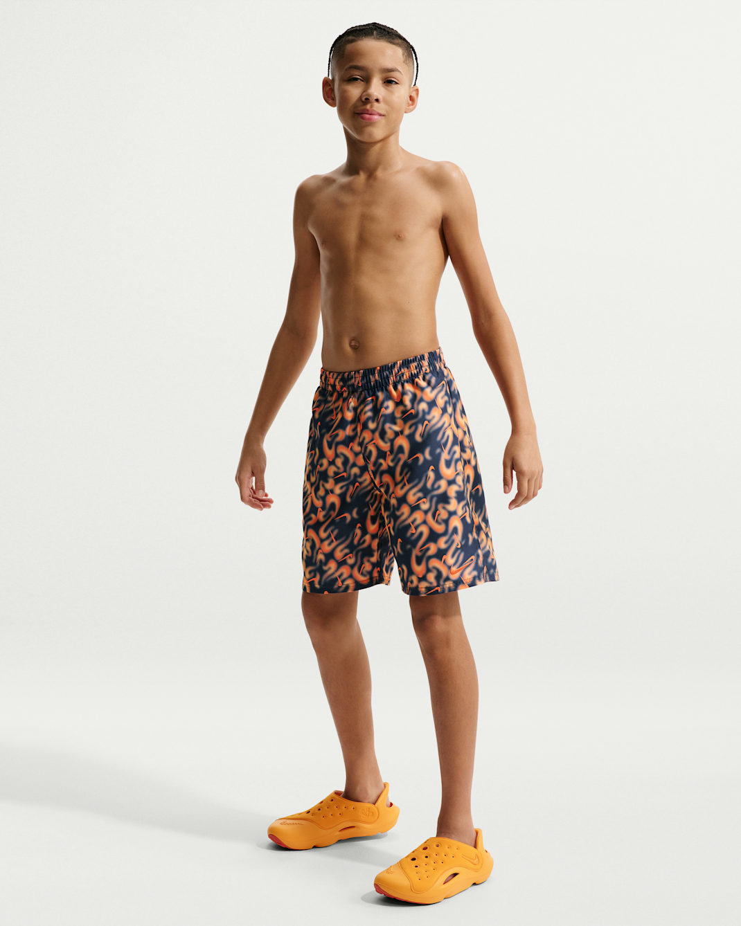 Nike Swim Breaker Big Kids' (Boys') 7" Brief-Lined Volley Short - Midnight Navy