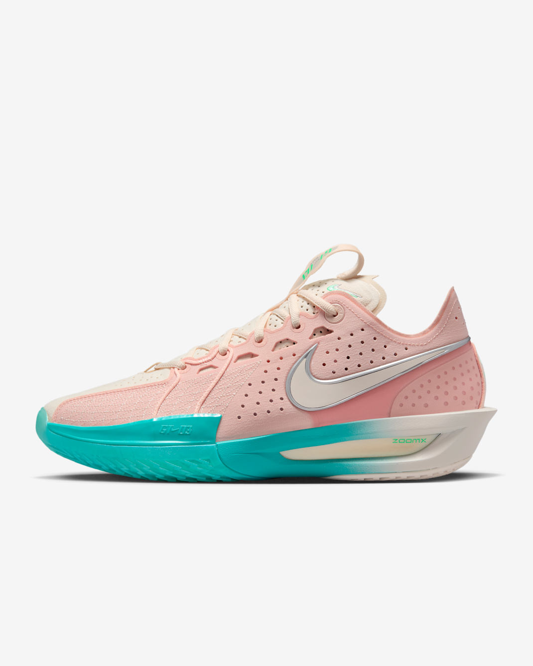 Nike G.T. Cut 3 EP Basketball Shoes - Washed Coral/Dusty Cactus/Metallic Silver/Chalk