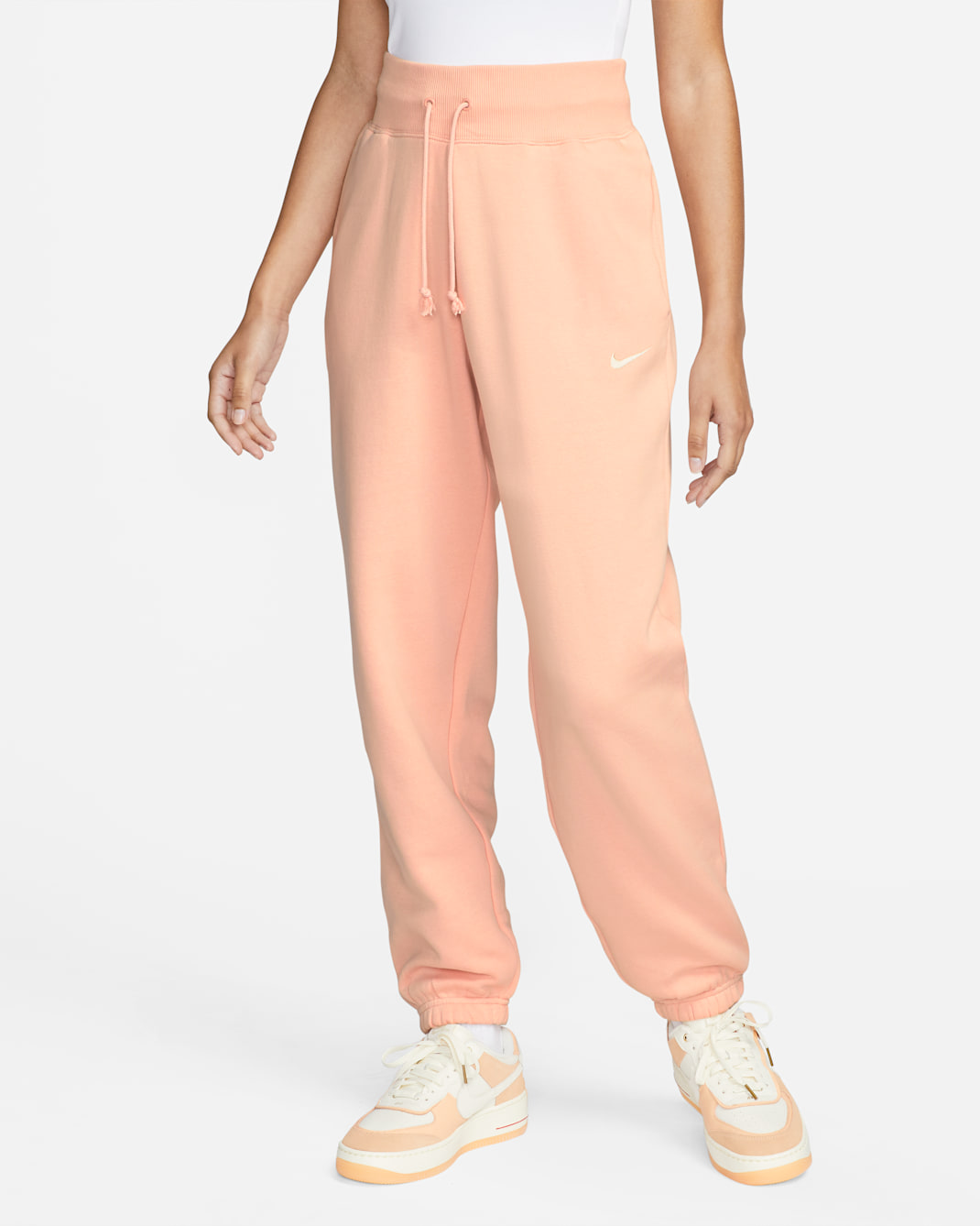 Nike Sportswear Phoenix Fleece Women's High-Waisted Oversized Sweatpants - Arctic Orange/Sail
