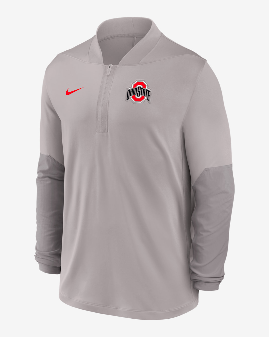 Ohio State Men's Nike Dri-FIT College 1/2-Zip Top - Grey