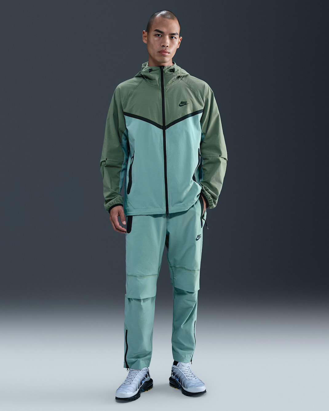 나이키 테크 남성 우븐 팬츠 - 캐넌/블랙